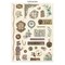 Stamperia Junk Journal Stickers, Cut-outs & Backgrounds-Gardens of Time
